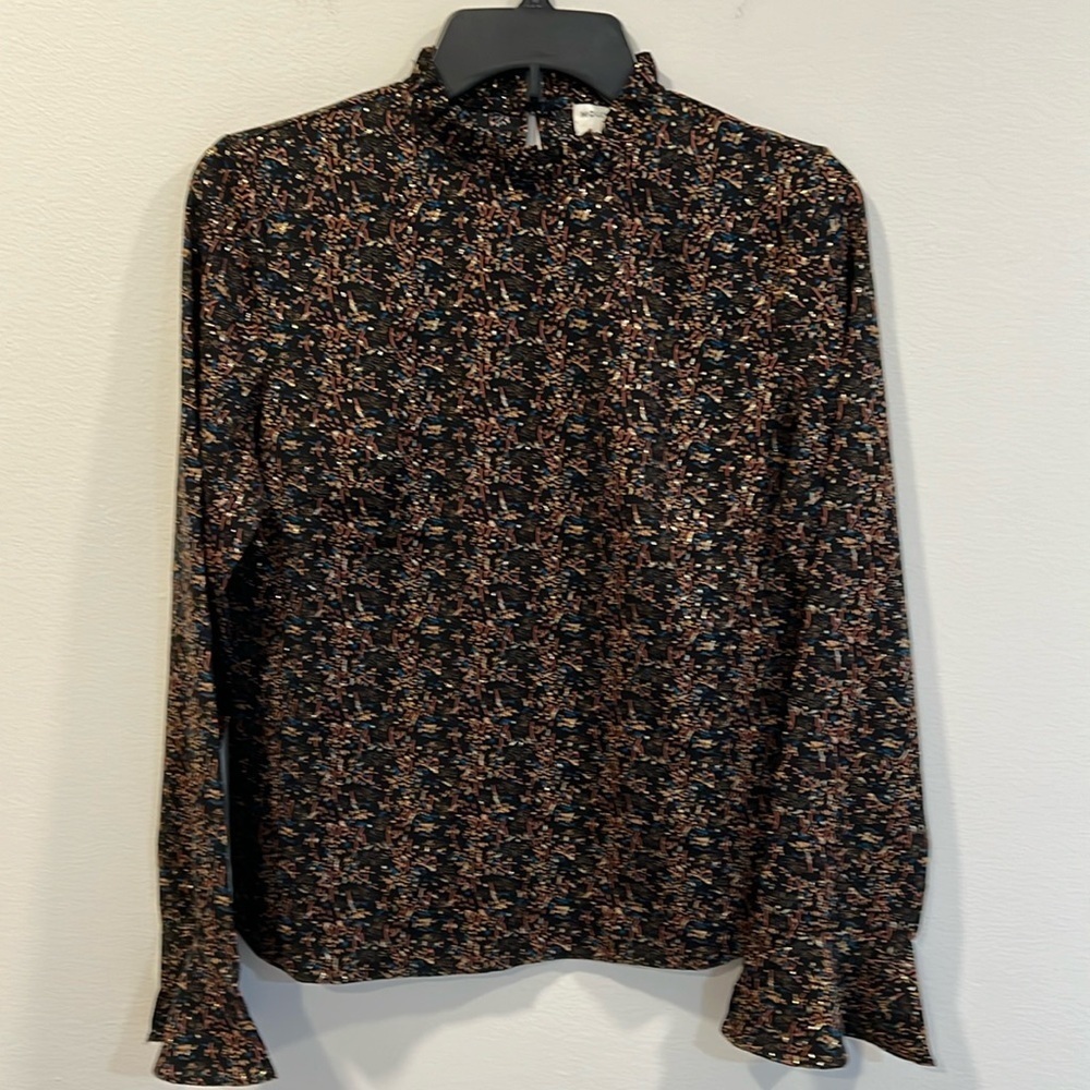 Molly Bracken Long Sleeve Floral Blouse Size XS EUC